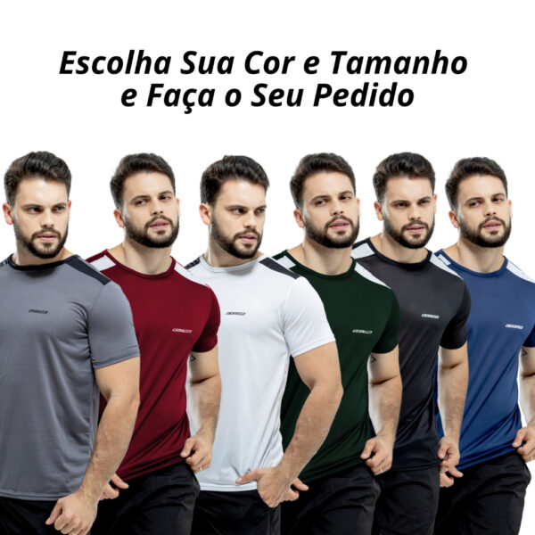 Kit 2 Camisas Dry Fit Academia Camiseta Musculação Treino Masculina
