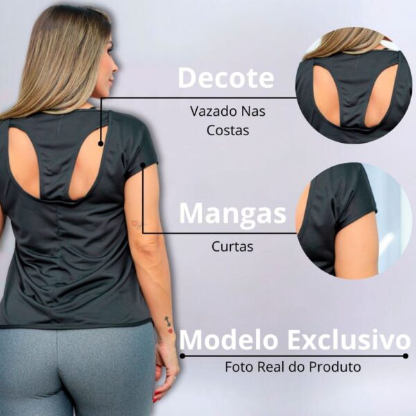 Blusa Dry Fit Feminina Moda Fitness - Imagem 12