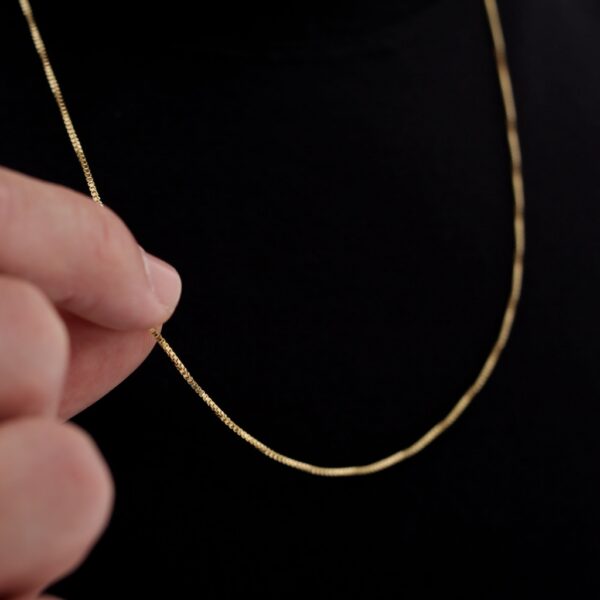 Correntinha Masculina Banhado a Ouro 18k - Imagem 4