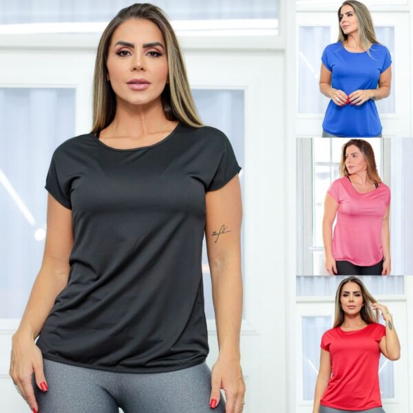 Blusa Dry Fit Feminina Moda Fitness - Imagem 10