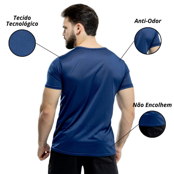 Kit 2 Camisas Dry Fit Academia Camiseta Musculação Treino Masculina