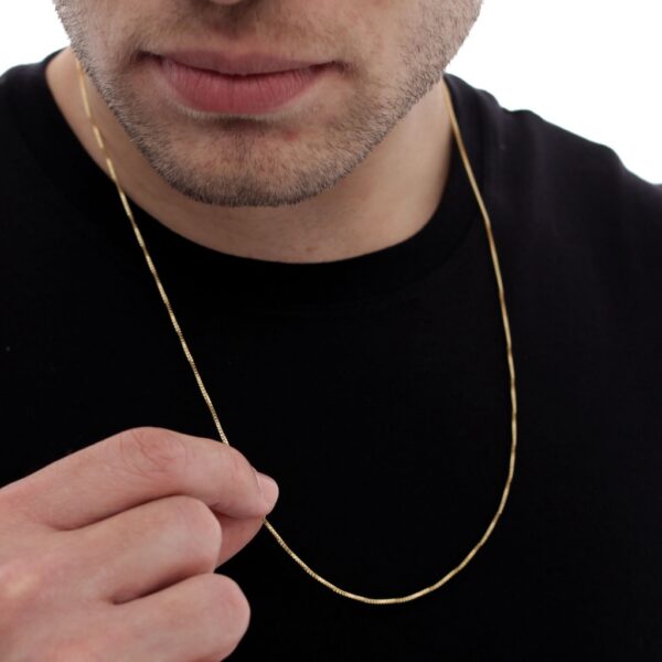 Correntinha Masculina Banhado a Ouro 18k