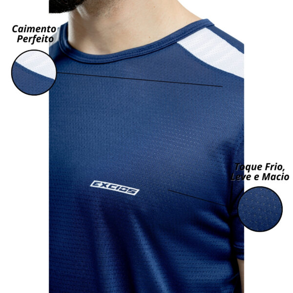 Kit 2 Camisas Dry Fit Academia Camiseta Musculação Treino Masculina