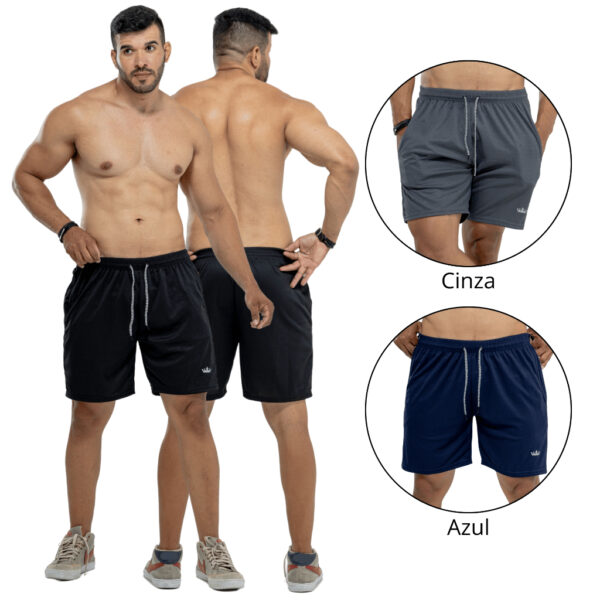 Bermuda Short Masculino Academia Esporte Fitness Tactell Dry Fit - Imagem 10
