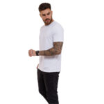 Camisa Masculina Lisa Algodão Premium Luxo Academia Branca Concept Áurea