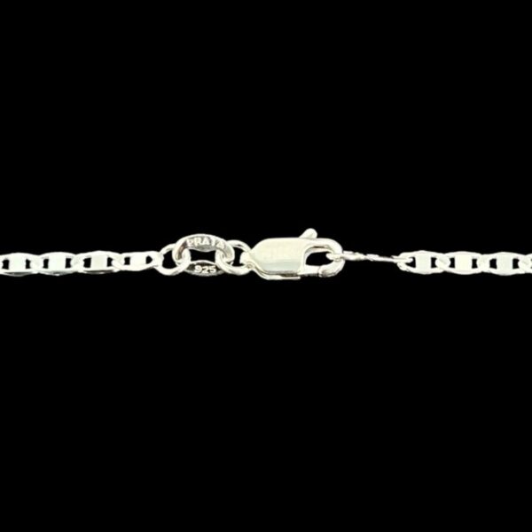 Pulseira Prata/Ouro Masculina 2mm Banhada a Prata 925 Piastrini - Imagem 7