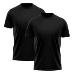 Kit com 2 camisetas dry fit azul, proteção UV 50+, para caminhada, corrida e musculação, disponível na loja Concept Áurea.