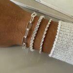 Pulseira Riviera Cordão Baiano com Elos Cartier em Prata 925, elegante e sofisticada da Concept Áurea.