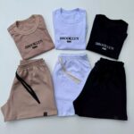 Kit 3 conjunto feminino de moletom, cropped básico e short, da Concept Áurea.