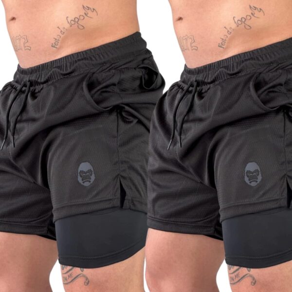 Kit 2 Shorts Kong para academia - Concept Áurea