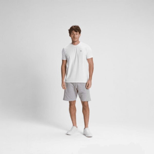 Camiseta Masculina Algodão Meia Malha Premium Branca Concept Áurea