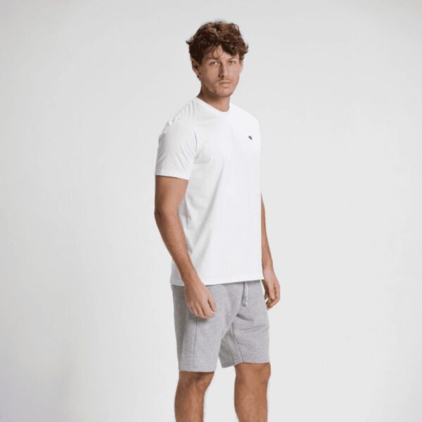 Camiseta Masculina Algodão Meia Malha Premium Branca Concept Áurea