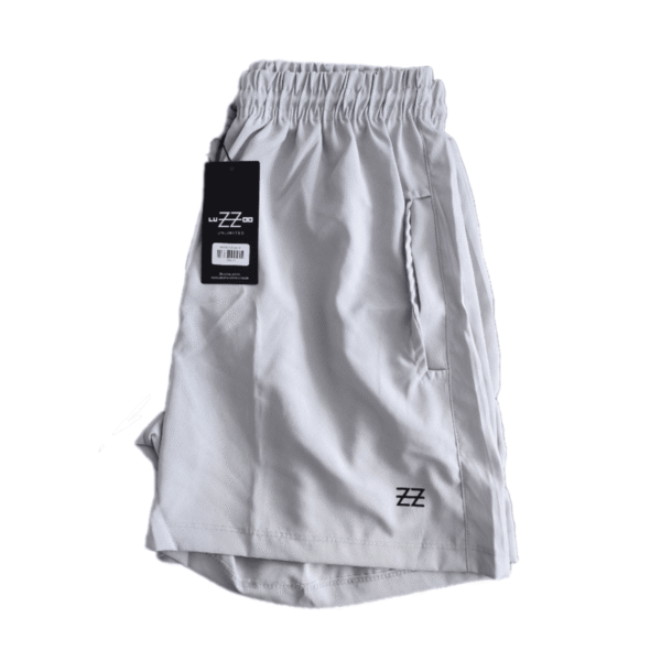 Bermuda Masculina Elastic Logo Cinza Concept Áurea