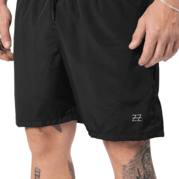 Bermuda Masculina Elastic Logo Preta Concept Áurea
