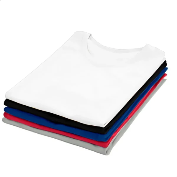 Kit 5 Camisetas Básicas Masculinas Dry Fit Lisa Variado
