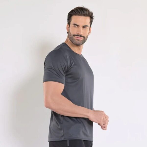 Kit 5 Camisetas Básicas Masculinas Dry Fit Lisa Chumbo