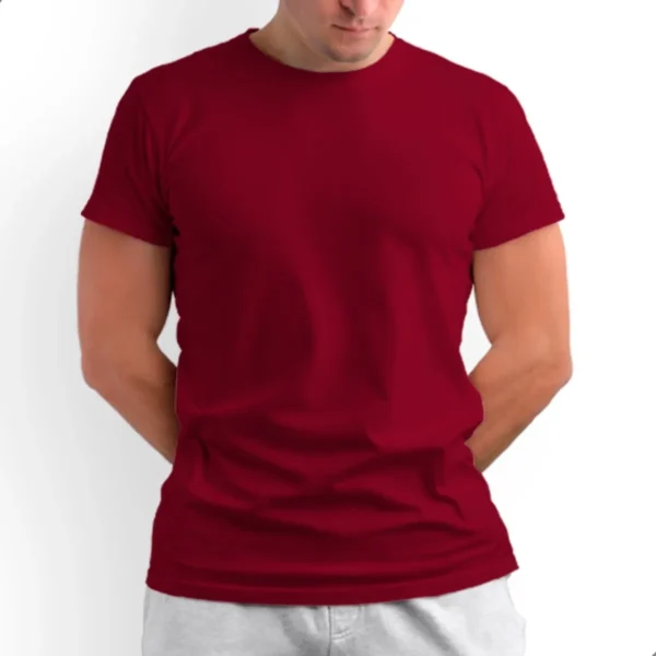 Kit 5 Camisetas Básicas Masculinas Dry Fit Lisa Vermelha