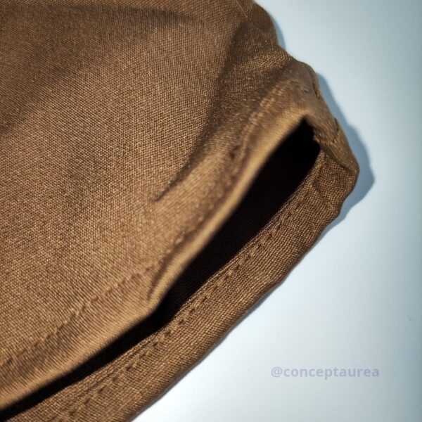 Vestido Marrom Tecido Alfaiataria Lançamento Concept Áurea