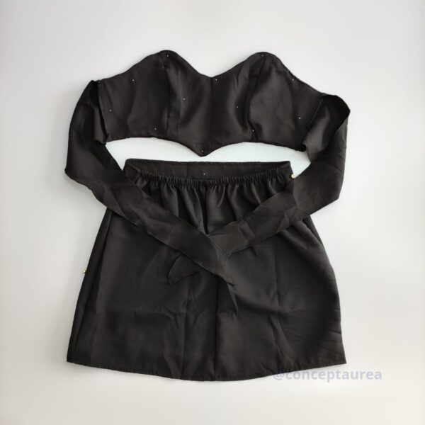 Conjunto Preto Tecido Alfaiataria Concept Áurea