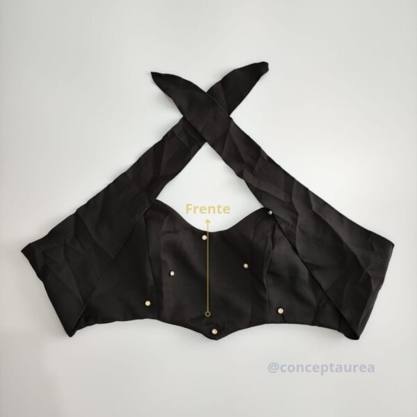 Conjunto Preto Tecido Alfaiataria Concept Áurea