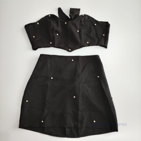 Conjunto Preto Tecido Alfaiataria Concept Áurea