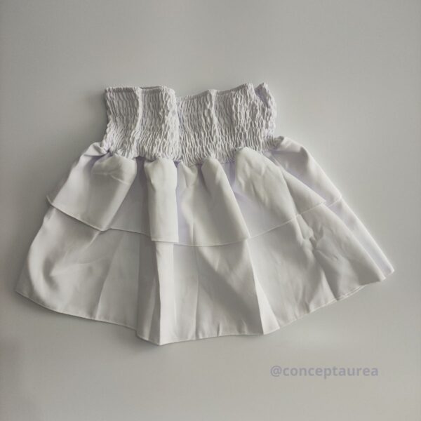 Conjunto Branco Tecido Crepe Duna