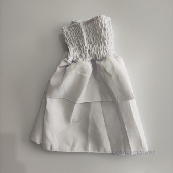 Conjunto Branco Tecido Crepe Duna