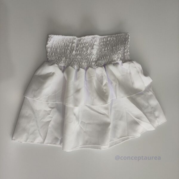 Conjunto Branco Tecido Crepe Duna