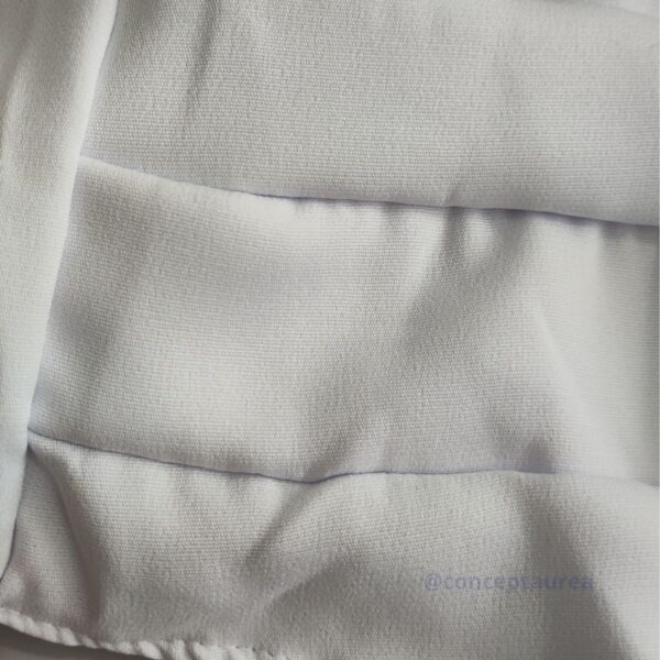 Conjunto Branco Tecido Crepe Duna