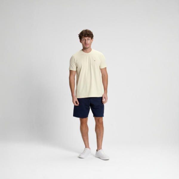 Camiseta Masculina Algodão Meia Malha Premium Marfim Concept Áurea