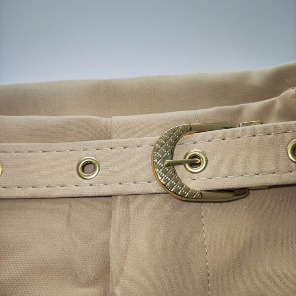 Short Alfaiataria Feminino Com Cinto Forrado