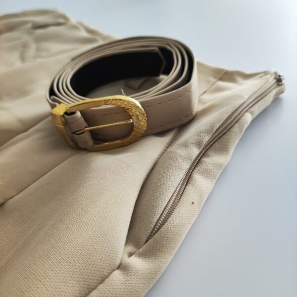 Short Alfaiataria Feminino Com Cinto Forrado