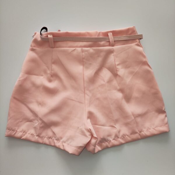 Short Alfaiataria Feminino Zaara Cintura Alta Com Zíper Lateral