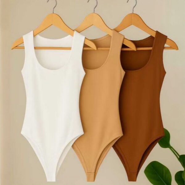 Body Femenino Decote Quadrado Alça Larga Regata Suplex