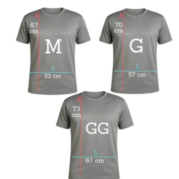 Regata Dry Fit Masculina Casual Treino Academia Medidas