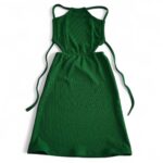 Vestido Caribe Costas nua Curto Verde Concept Áurea