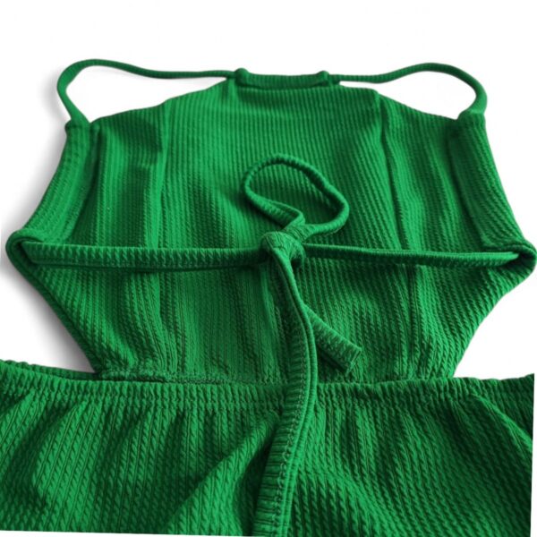 Vestido Caribe Costas nua Curto Verde Concept Áurea