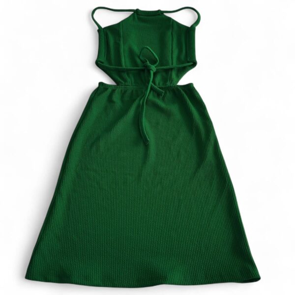 Vestido Caribe Costas nua Curto Verde Concept Áurea