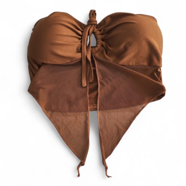 Top Fadinha Marrom Com Tule Concept Áurea