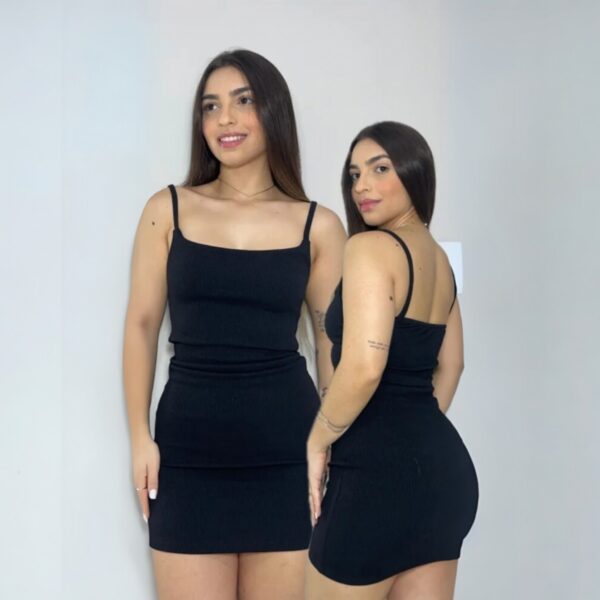 Vestido Básico Anarruga Curto