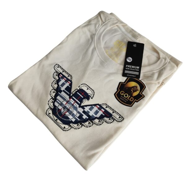 Camiseta Premium Malha Egípcia Bordada Concept Áurea