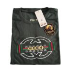 Camiseta Premium Malha Egípcia Gucci Verde Concept Áurea