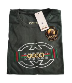 Camiseta Premium Malha Egípcia Gucci Verde Concept Áurea