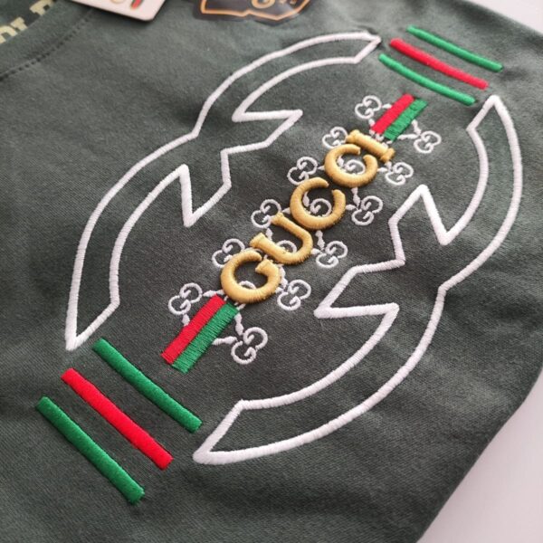 Camiseta Premium Malha Egípcia Gucci Verde Concept Áurea
