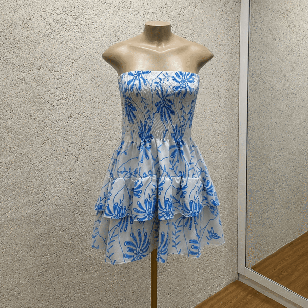 Vestido Elastec Curto Estampado - Imagem 2