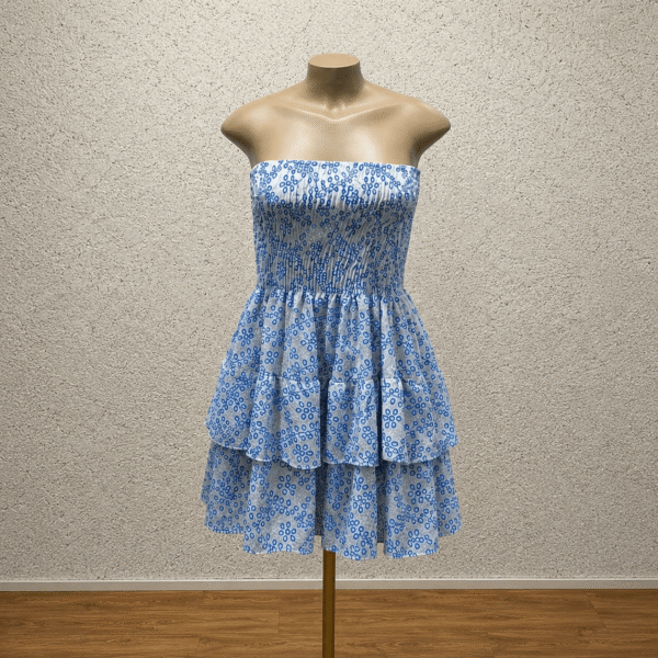 Vestido Elastec Curto Estampado - Imagem 3