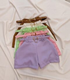 Short Feminino Alfaiataria Encorpado