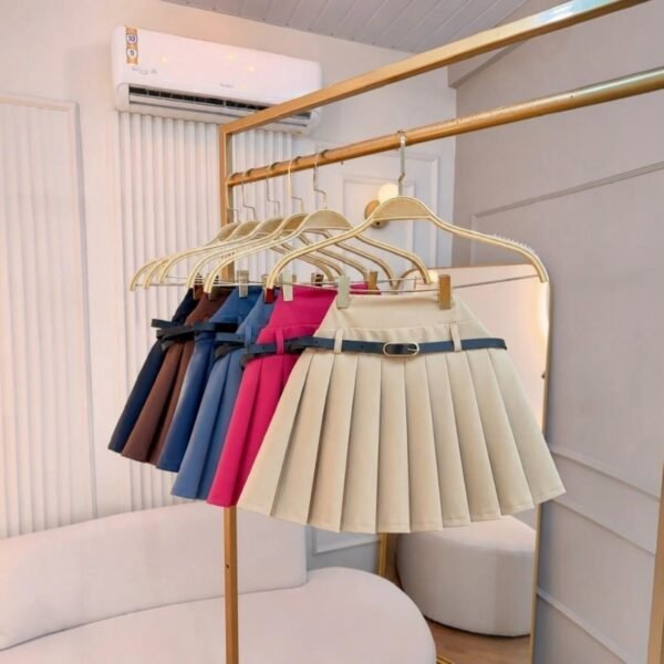 Short Saia Plissada Feminino