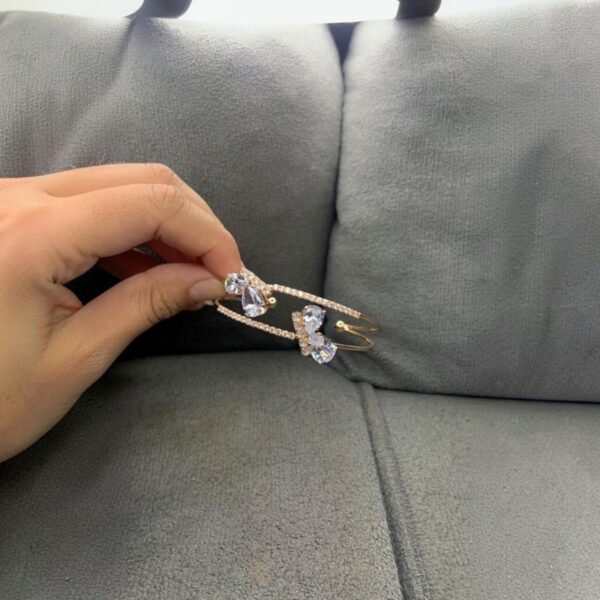 Bracelete Cristal Fino Pedrinhas